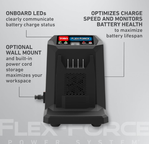 NEW Toro Flex-Force Power System 60V Lithium Ion Battery Charger 88602 Tested