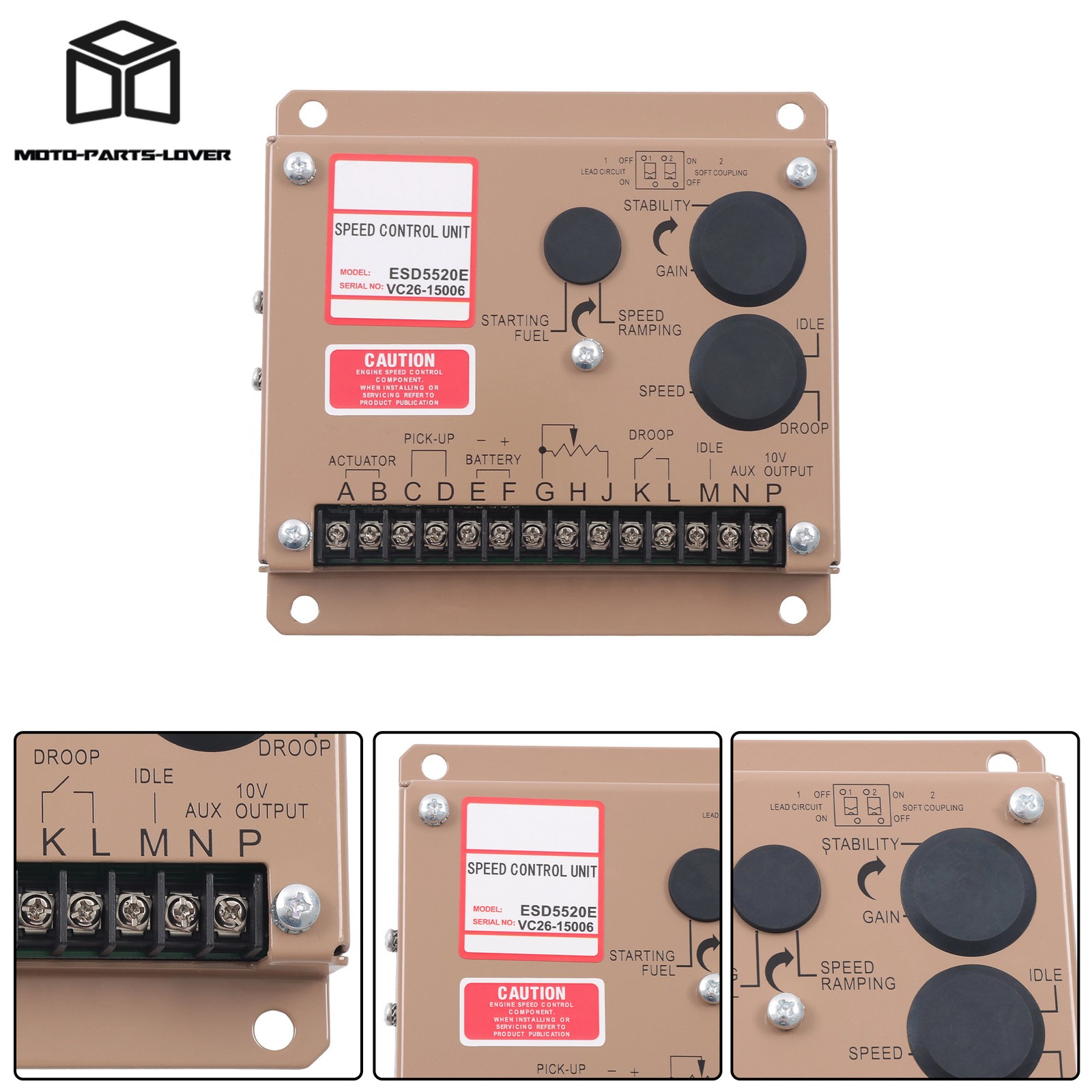 ESD5520E Engine Speed Control Module Generator Governor Controller