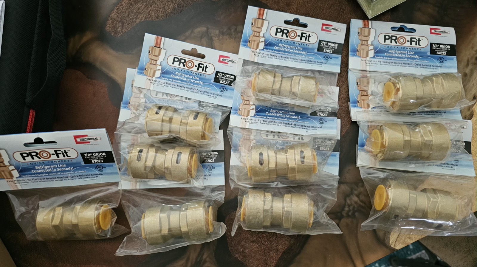 10 Count New Sealed Rectorseal Pro-fit #87023 7/8″Quick Connect Refrigerant Line