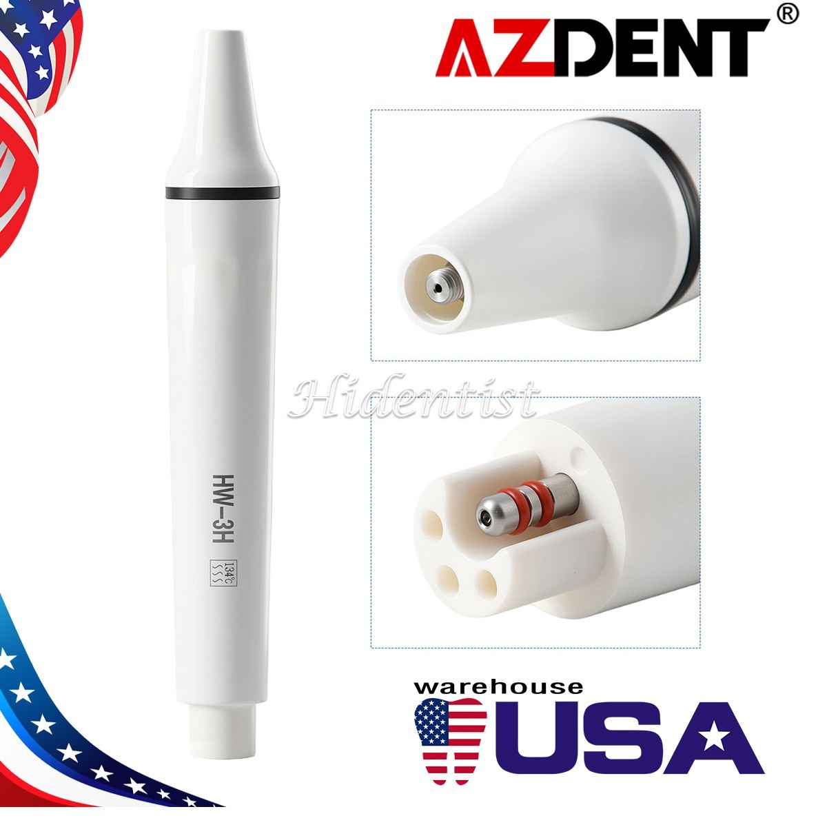 Dental Ultrasonic Piezo Scaler Turbine Handpiece HW-3H Fit for EMS/Woodpecker