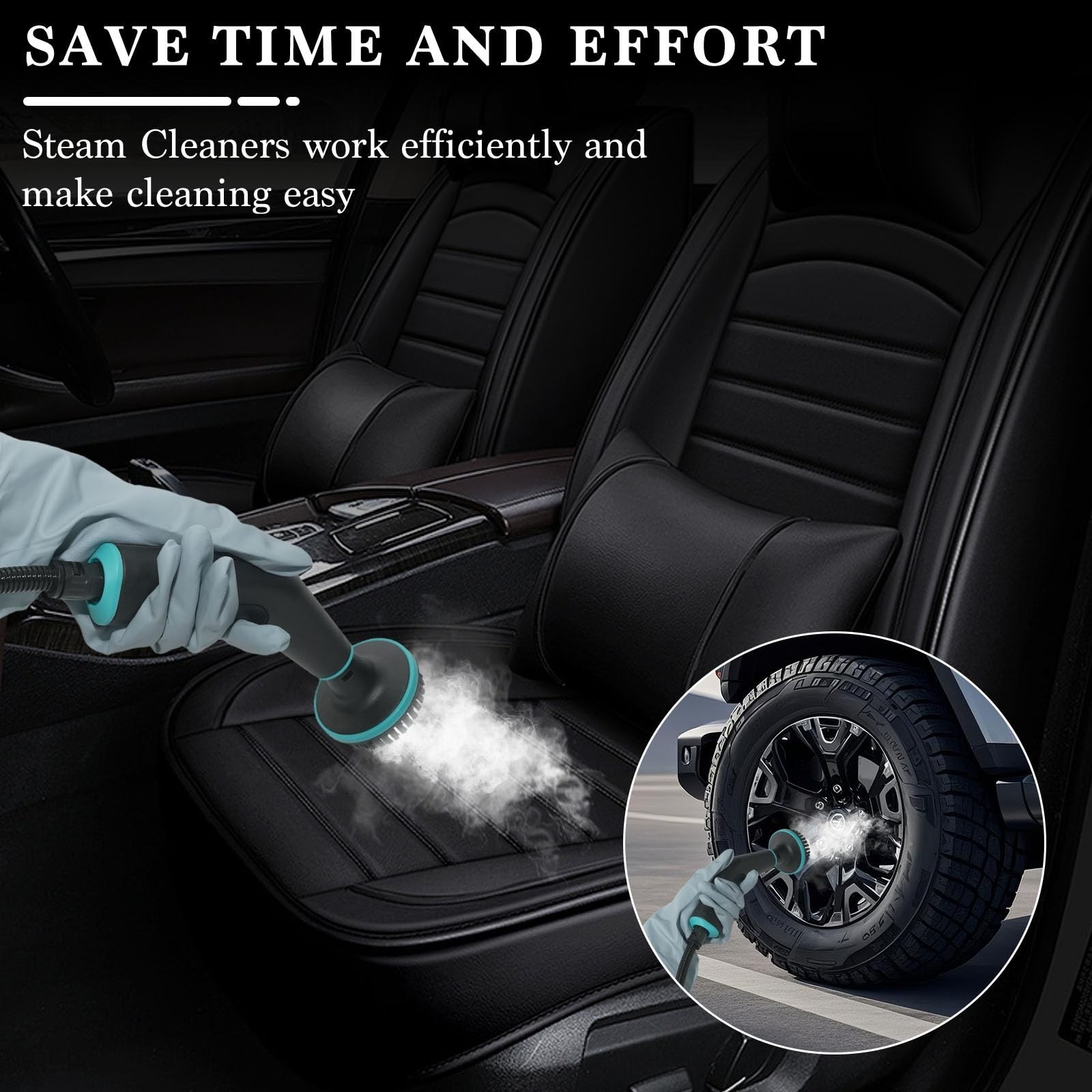 Steam Cleaner,15s Heat-Up 42.27oz Tank,2500w Handheld Steam Cleaner for Home …