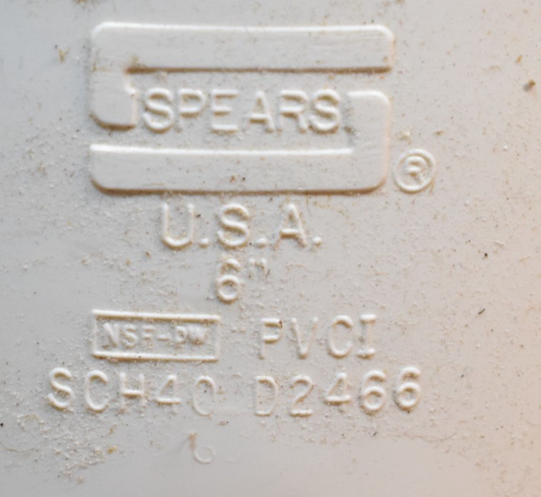 SPEARS 2PC THREADED UNION 6″ PVC SCHEDULE 40 U435-060 U436-060 MALE FEMALE PAIR