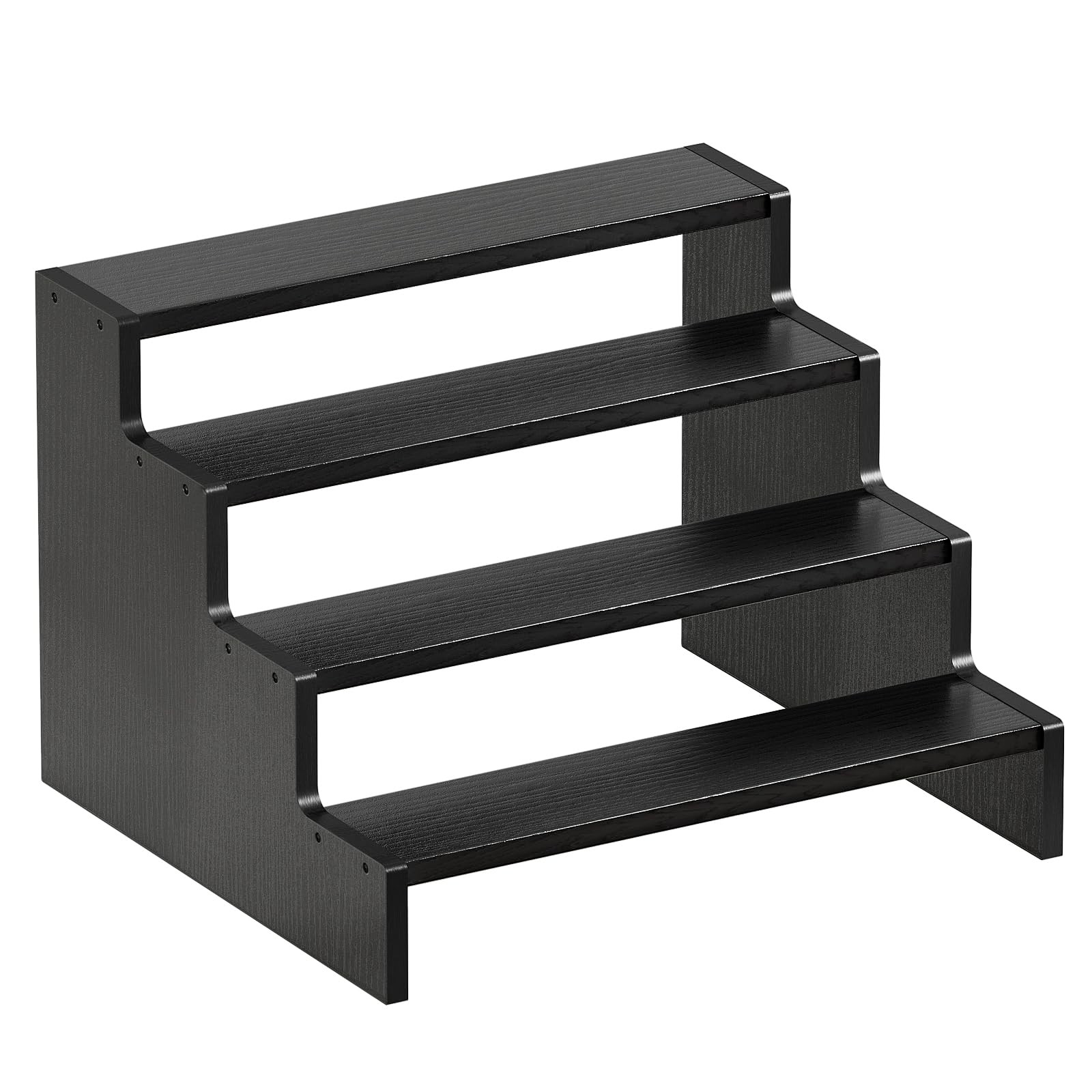 ProCase Wooden Cologne Organizer for Men, 4 Tier 4-Tier (9.45″ Height), Black