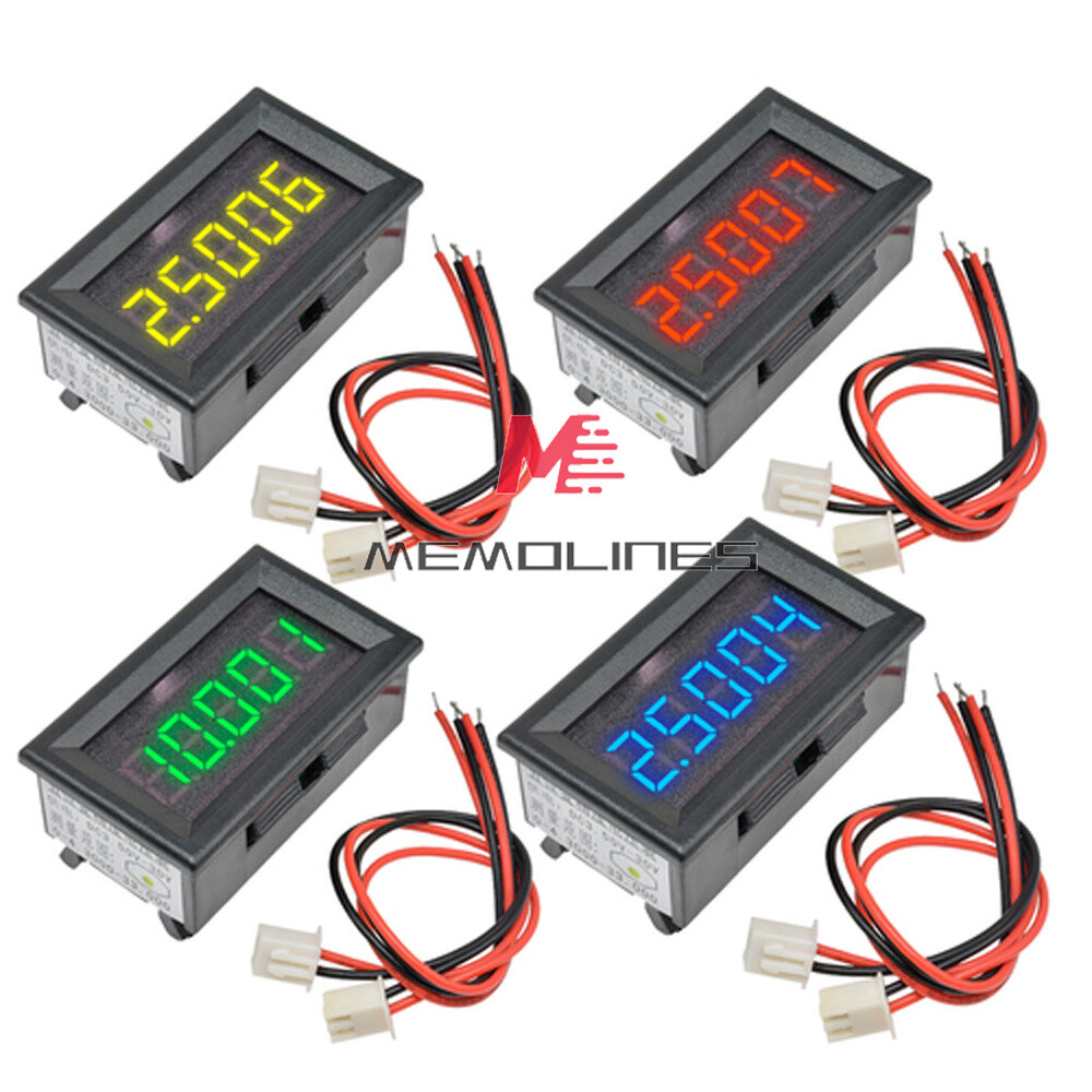 DC 0-4.3000-33.000V 5 Digit Digital Voltmeter Voltage Meter Car Panel 4Colors
