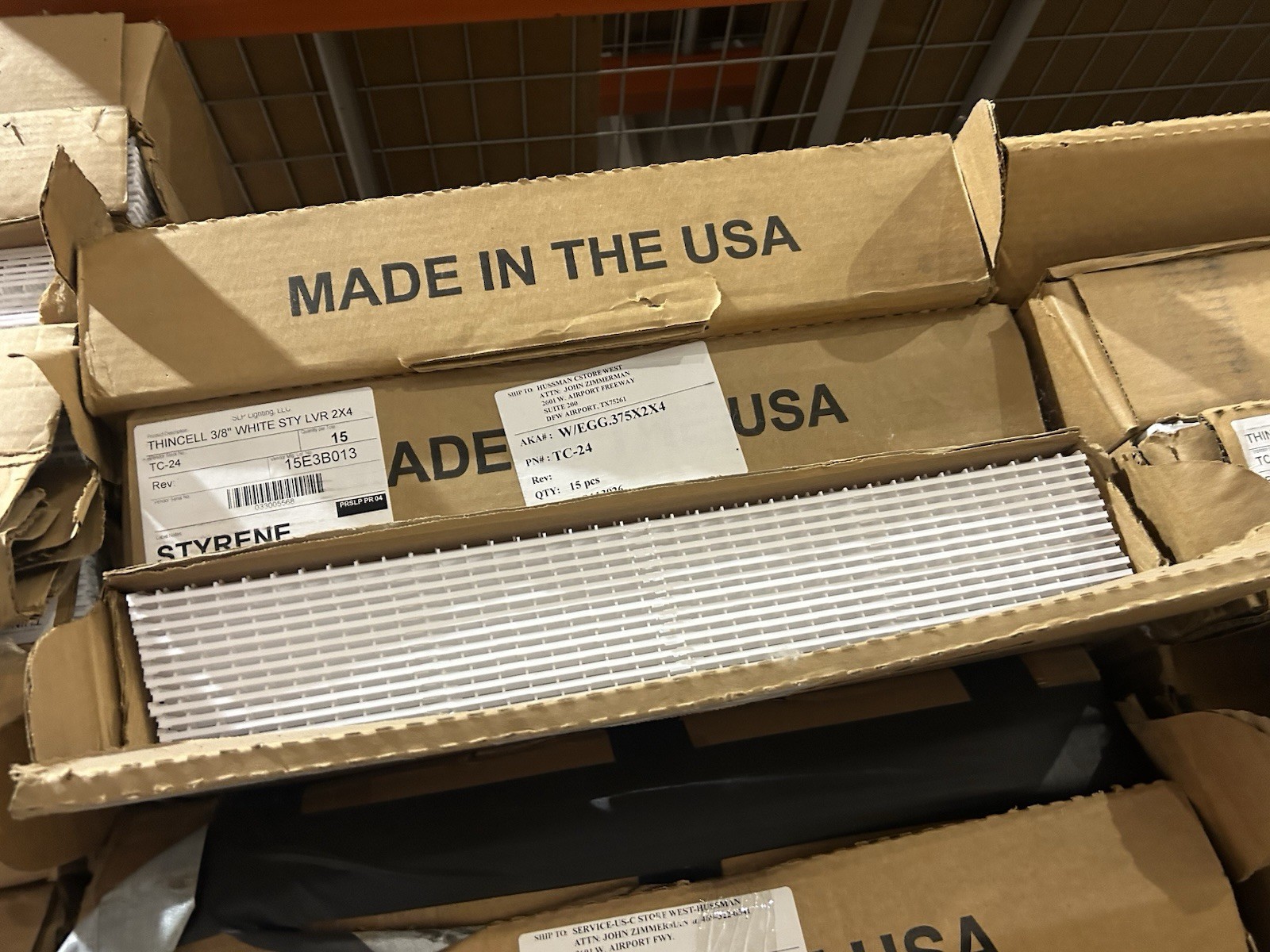 4 ft. x 2 ft. Suspended Egg Crate Light Ceiling Panel White – pack of 15