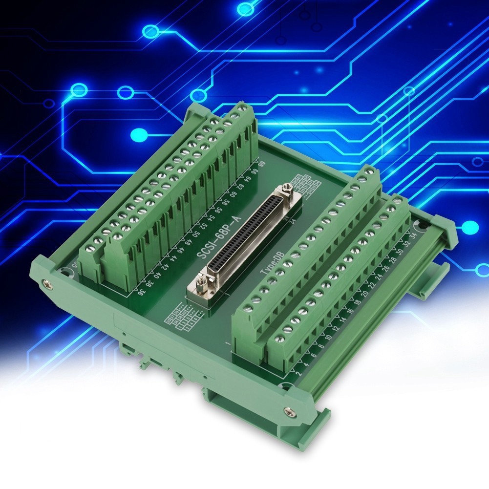 SCSI68 DB Type 68-pin Female Connector Breakout Board Terminal Module Tool