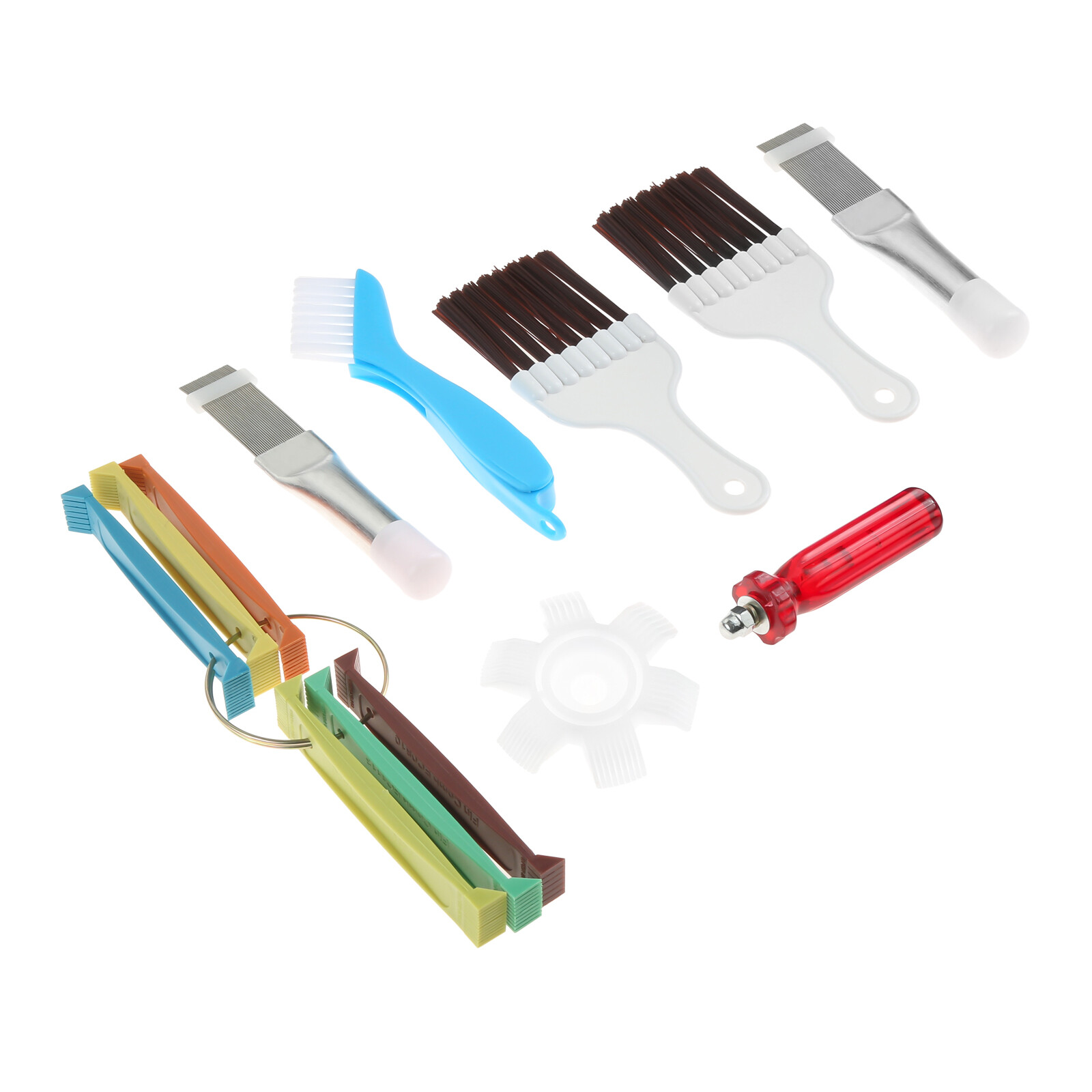 7X Air Conditioner Condenser Fin Comb Refrigerator Cleaning Brush Clean Tool Kit
