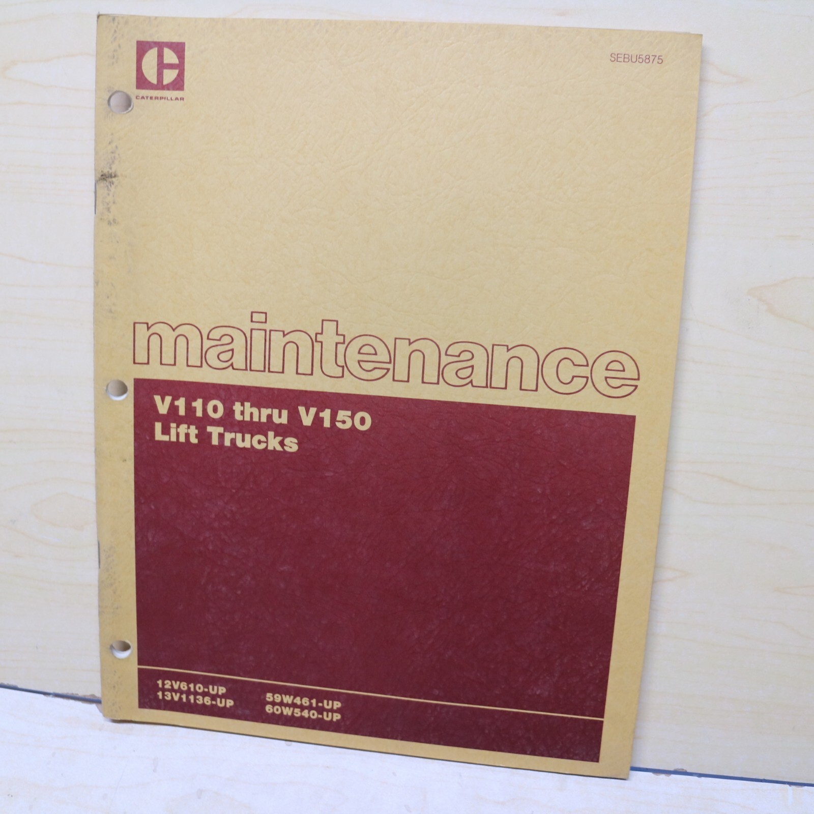 CAT Caterpillar V110 V130 V150 Forklift Owner Maintenance Guide Manual book lift