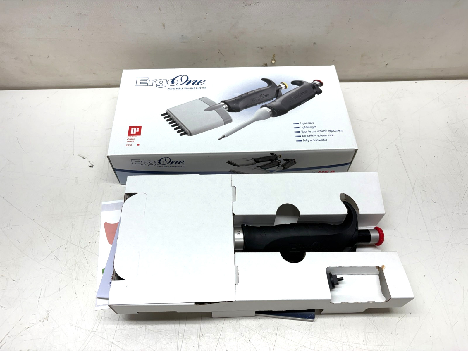 New: USA Scientific ErgoOne 0.5-10uL Single Channel Pipette 7100-0510