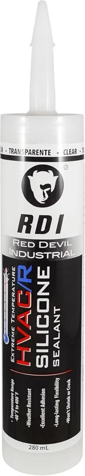 280 ml Clear Silicone Sealant – Ideal for Extreme HVAC/R Applications