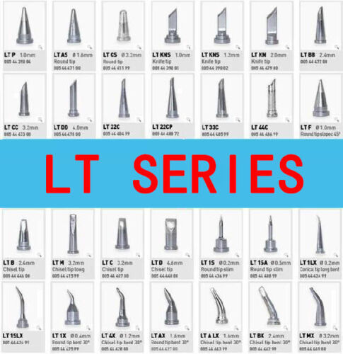 LT Series Soldering Iron Tips are compatible with Weller WSD81 WSP80 WP80 US