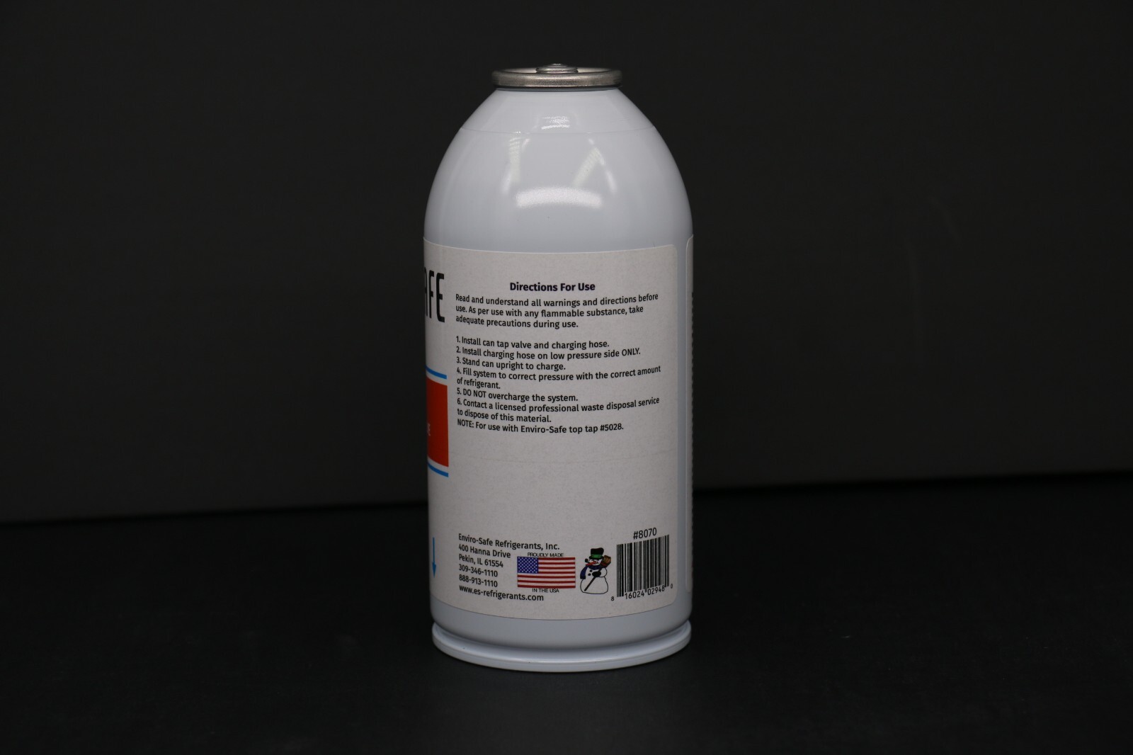 Enviro-Safe R-600a Refrigerant with 7/16″ Self Sealing K28 6 oz Case/4 #8070