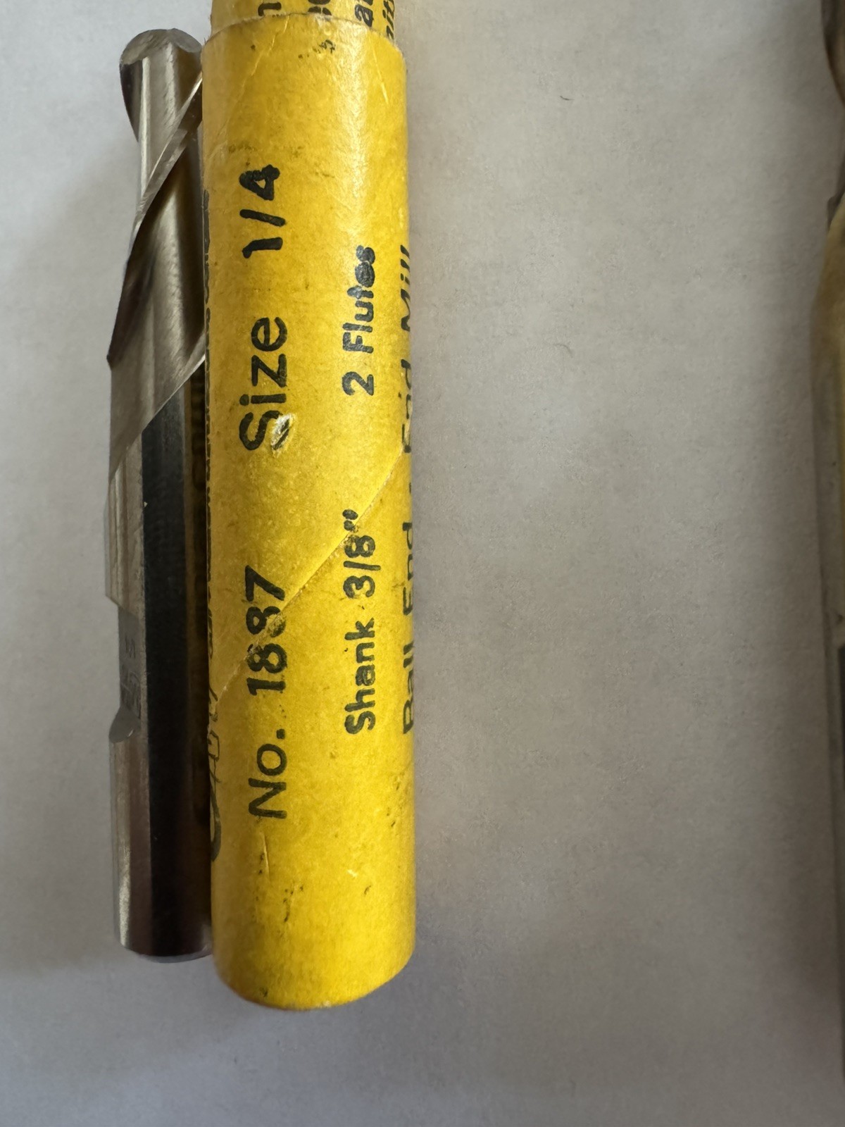 Lot of 4 New Assorted HSS Endmills-Various Size/Types/Brands (As Shown)