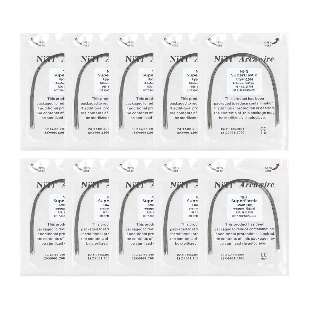 Dental Super Elastic Niti Round Arch Wires Arch Wire for Bracket Braces Alambre