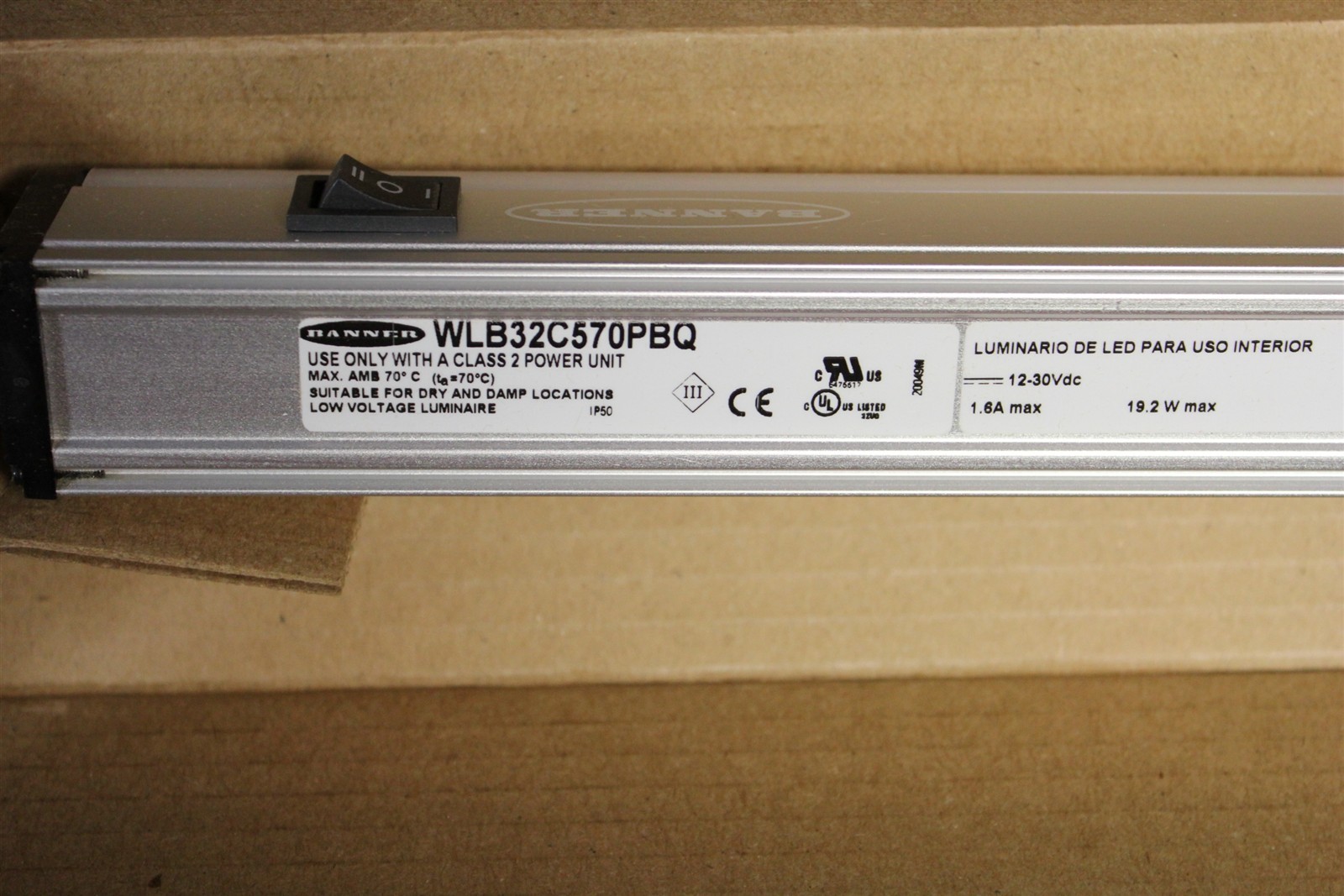 NEW BANNER INDUSTRIAL LED LIGHT BAR WLB32C570PBQ