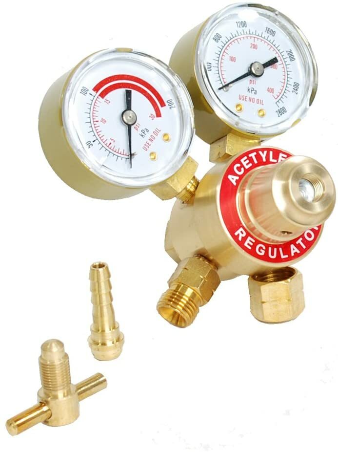 Solid Brass OXYGEN & ACETYLENE Regulators 4 Welding Fit Victor Gas Torch Cutting