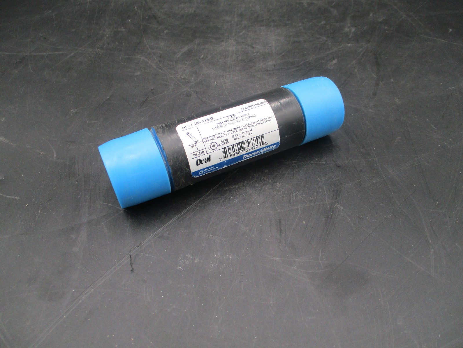 OCAL T&B NPL1x5-G» PVC COATED NIPPLE 1″ x 5″ ROBROY *SAME DAY SHIP