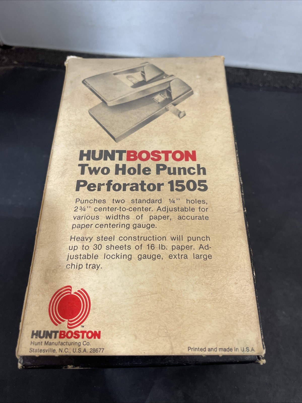 Hunt Boston 1505 Two Hole Punch Perforator VTG – Pre-Owned