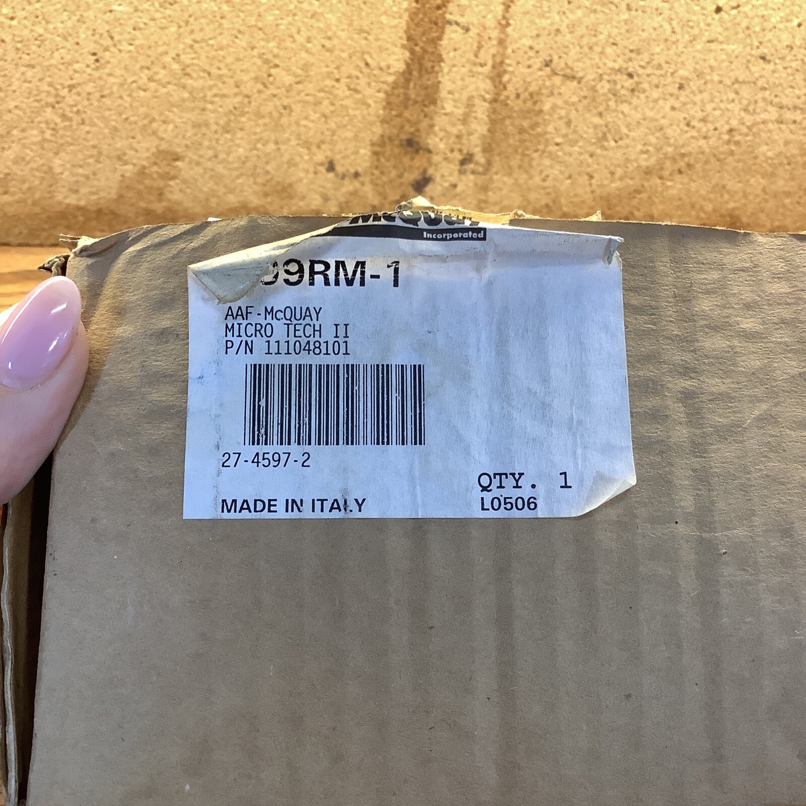 DAIKIN McQuay AAF 111048101 Wall Mount Tempersature Sensor A99RM-1