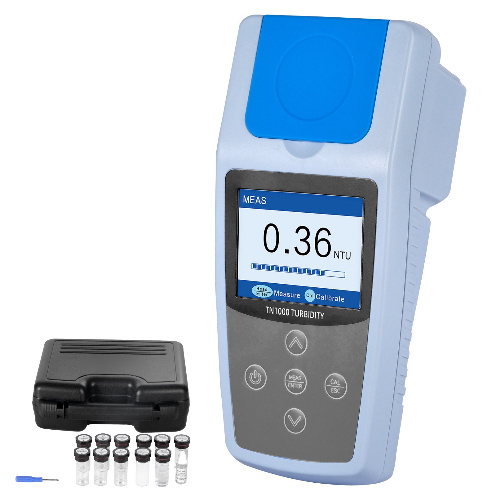 Uimoso Portable Turbidity Meter, 0–1000 NTU Range, ISO 7027 Standard Compliant
