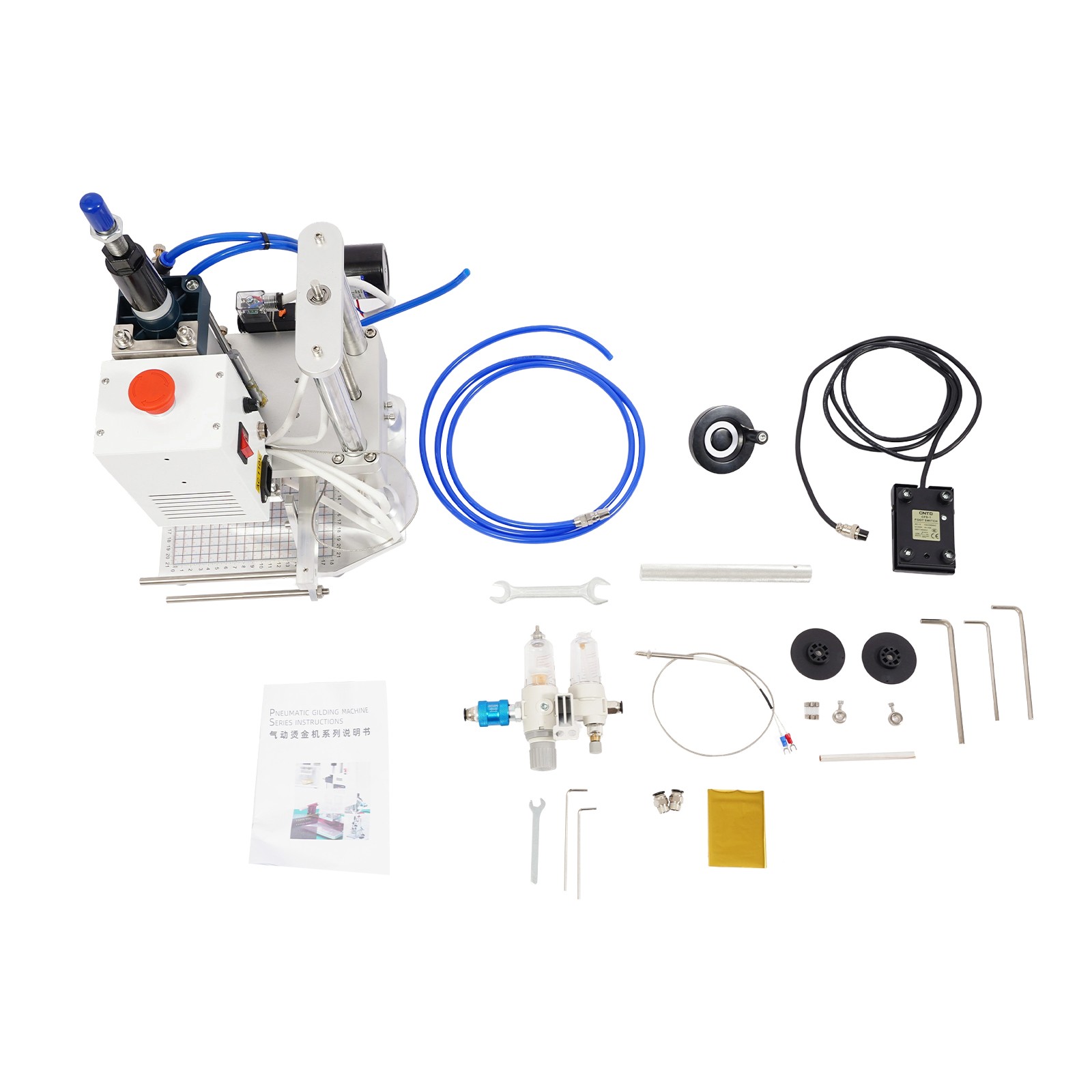 Pneumatic Hot Foil Stamping Machine PVC Leather Pu Paper Digital Emboss Machine