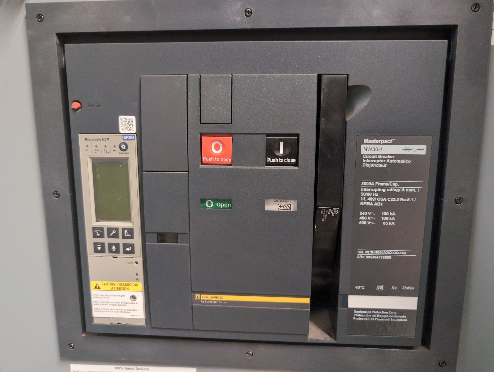 Square D 44966509-044 Switchboard 3000A 480/277V 3PH 4W NEMA 3R NEW
