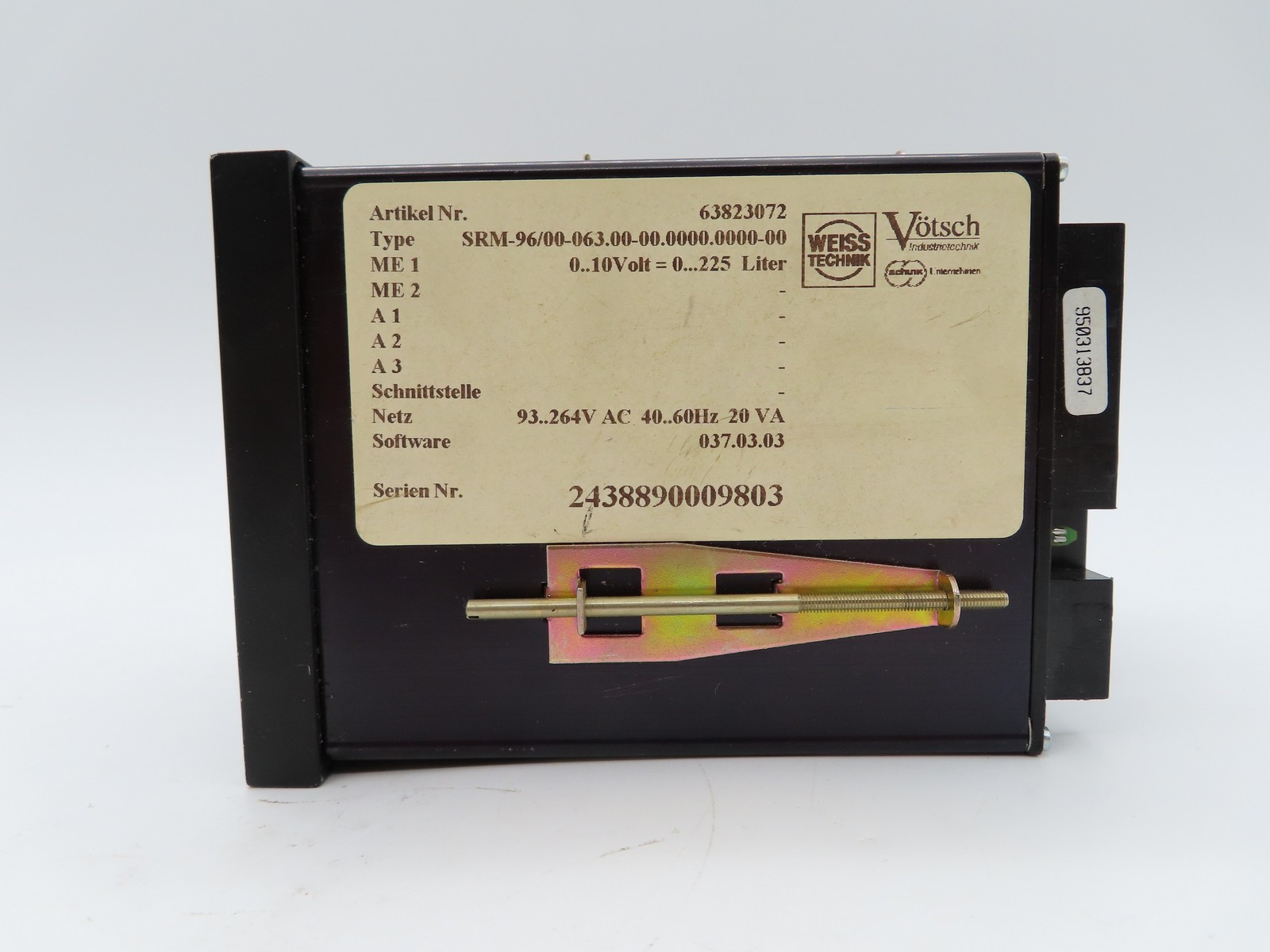 JUMO Dicon SM SRM-96/00-063.00-00.0000.0000-00 Temperature Controller