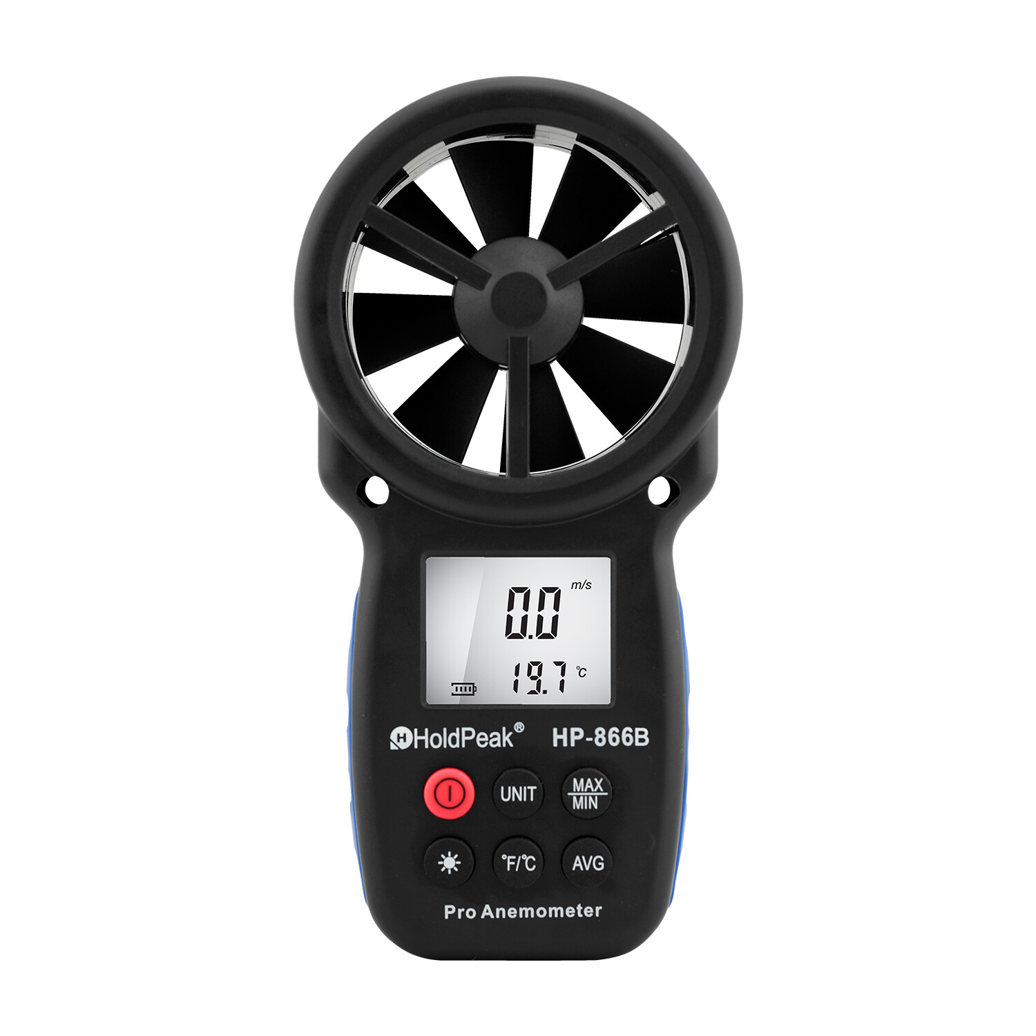 Digital Anemometer 67.1mph 113°F Backlit LCD Wind Chill Portable Outdoor