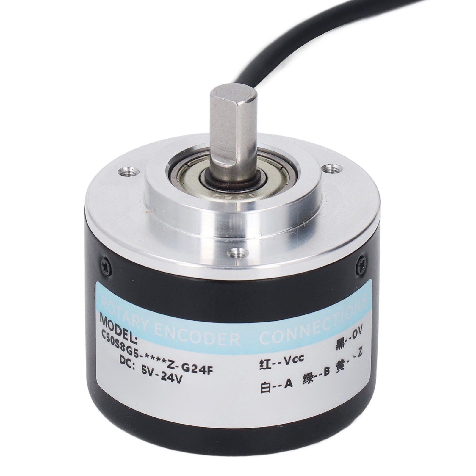 50mm PNP Incremental Encoder IP50 2-Phase DC5-24V 2000P/R for Control Systems