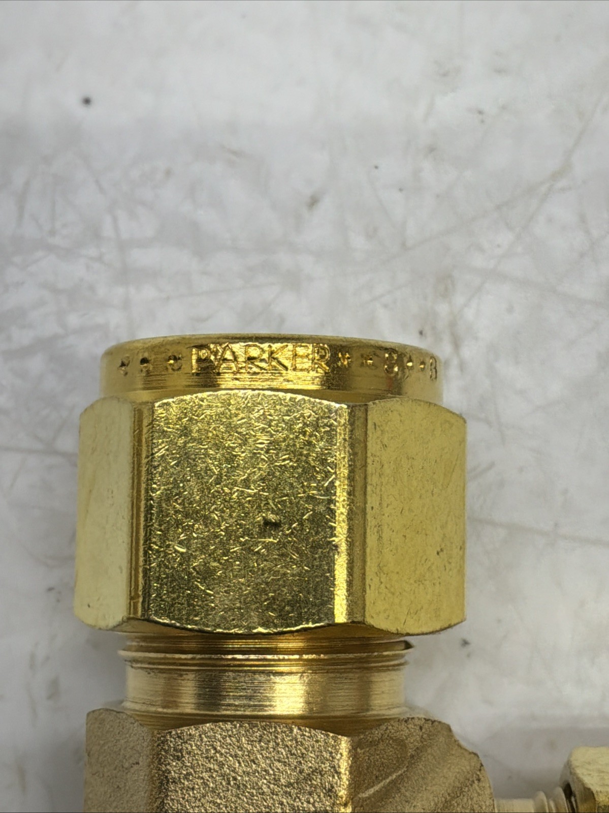Parker 1/4” A-Lok Brass Union Elbow 8-8 EBZ-B NIB
