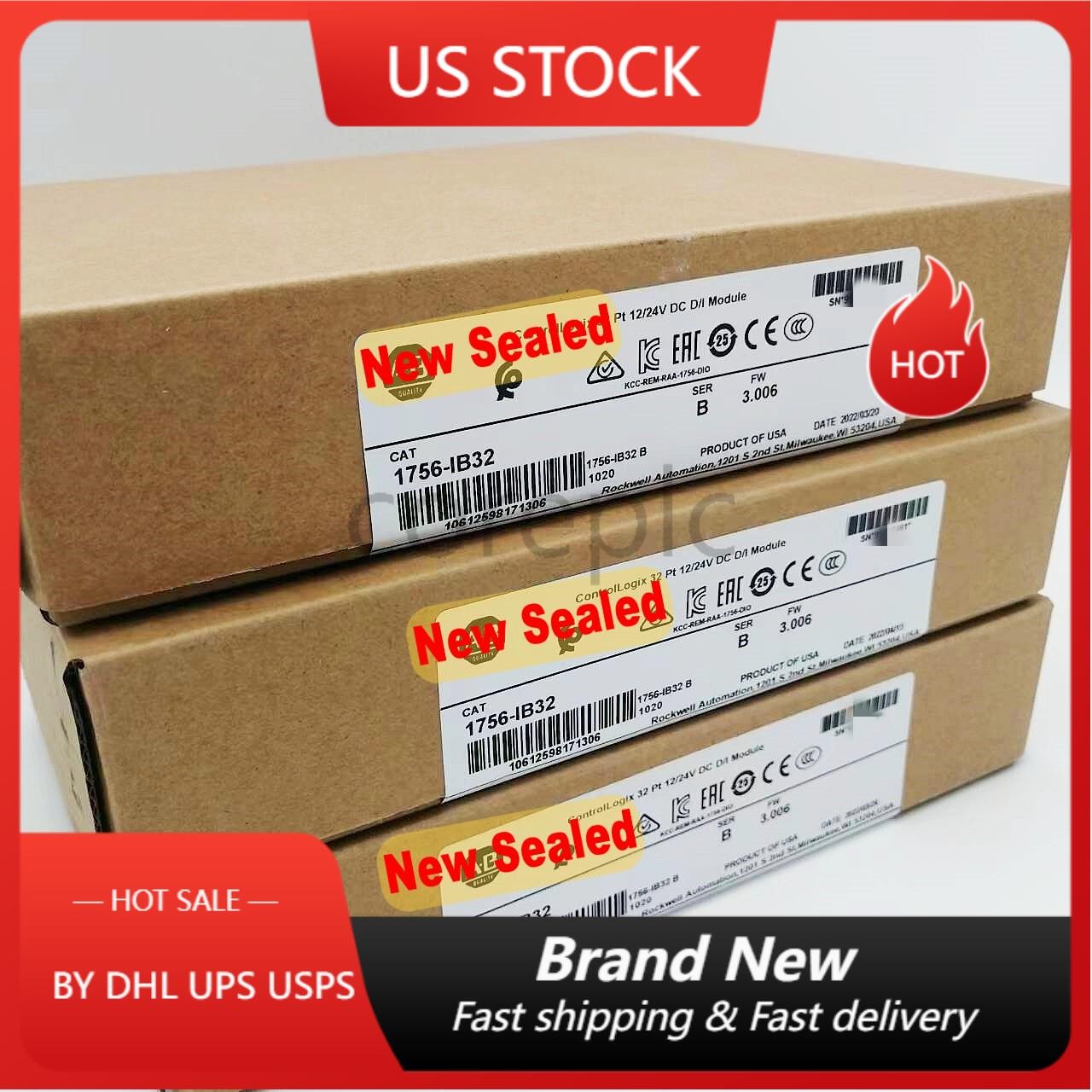 Factory Sealed 1756-IB32 AB SER B CONTROLOGIX 32 PT DC INPUT Fast Shipping