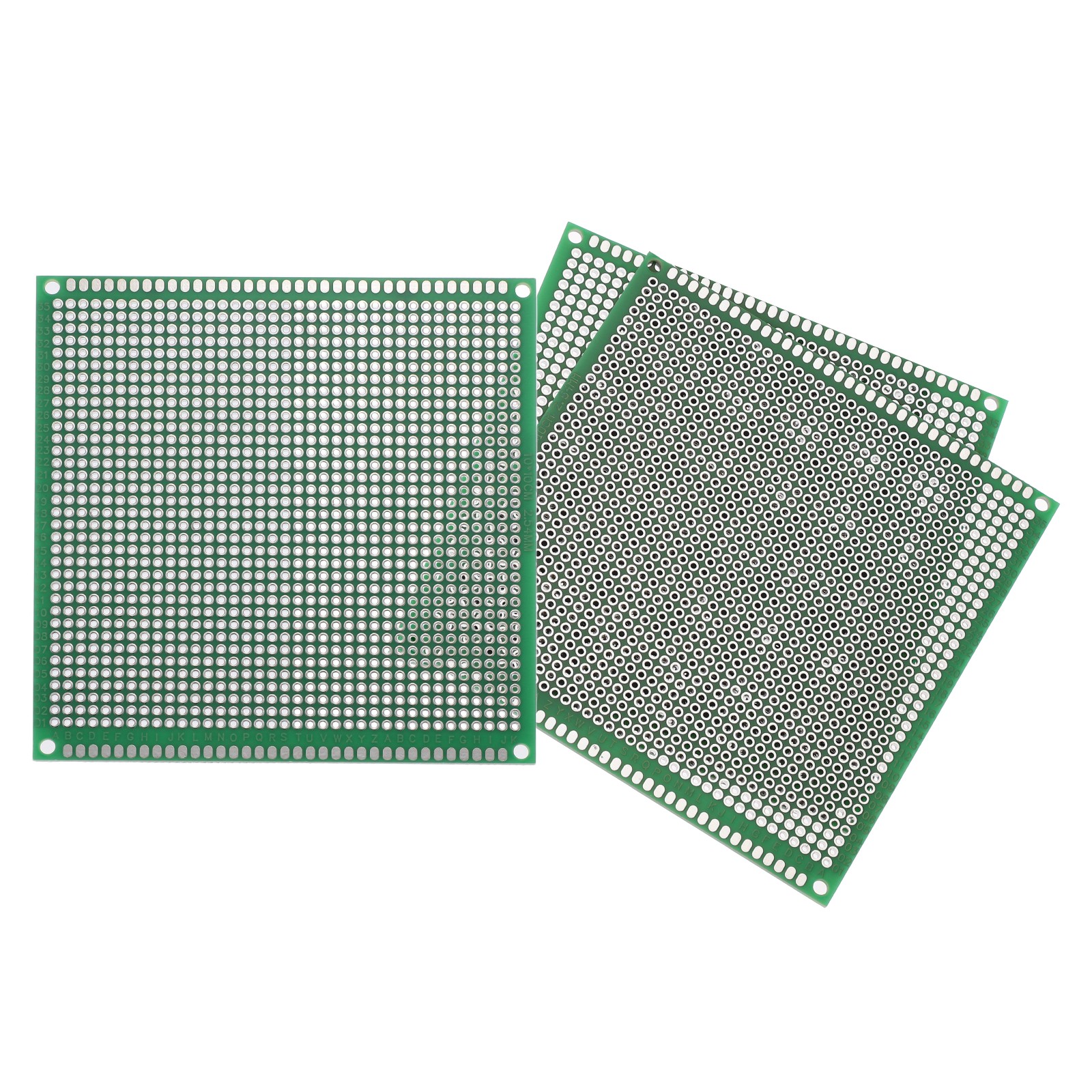 3Pcs Breadboard Solderable Board 100mm x 100mm Green Circuit PCB Board
