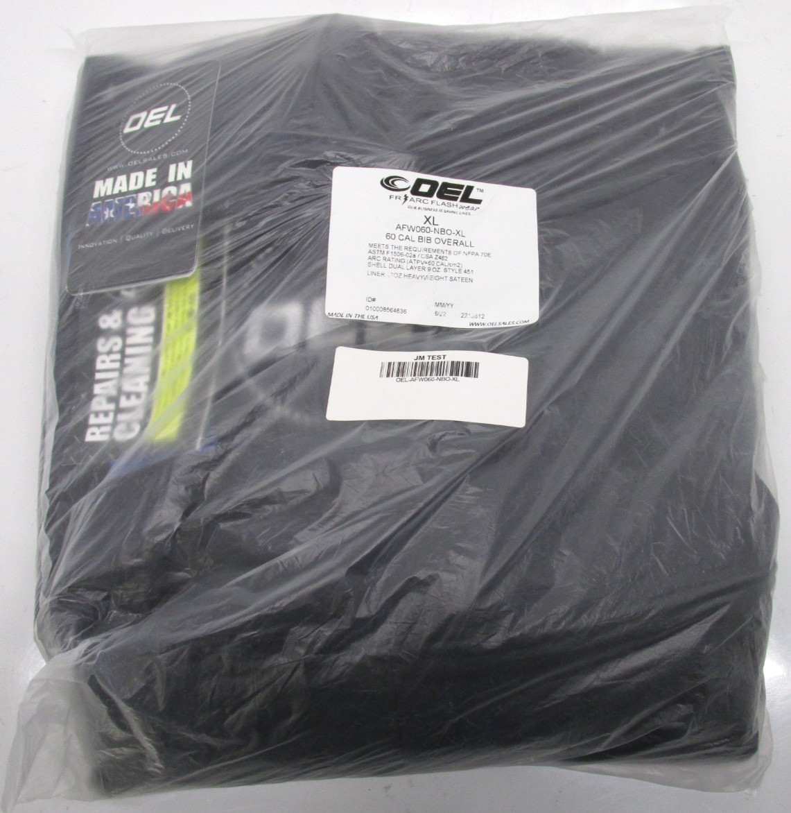 OEL AFW060-NBO-XL 60 Cal Arc Flash Overall Sz XL, (NAVY) BR.