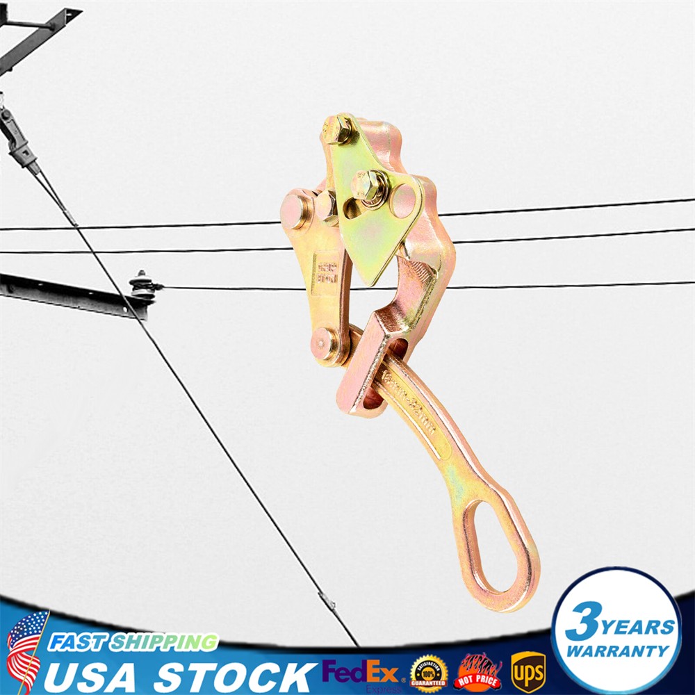6600Lb Cable Clamp Pulling Jaw Grip Haven Grip Strand Wire Rope Hand Puller Tool