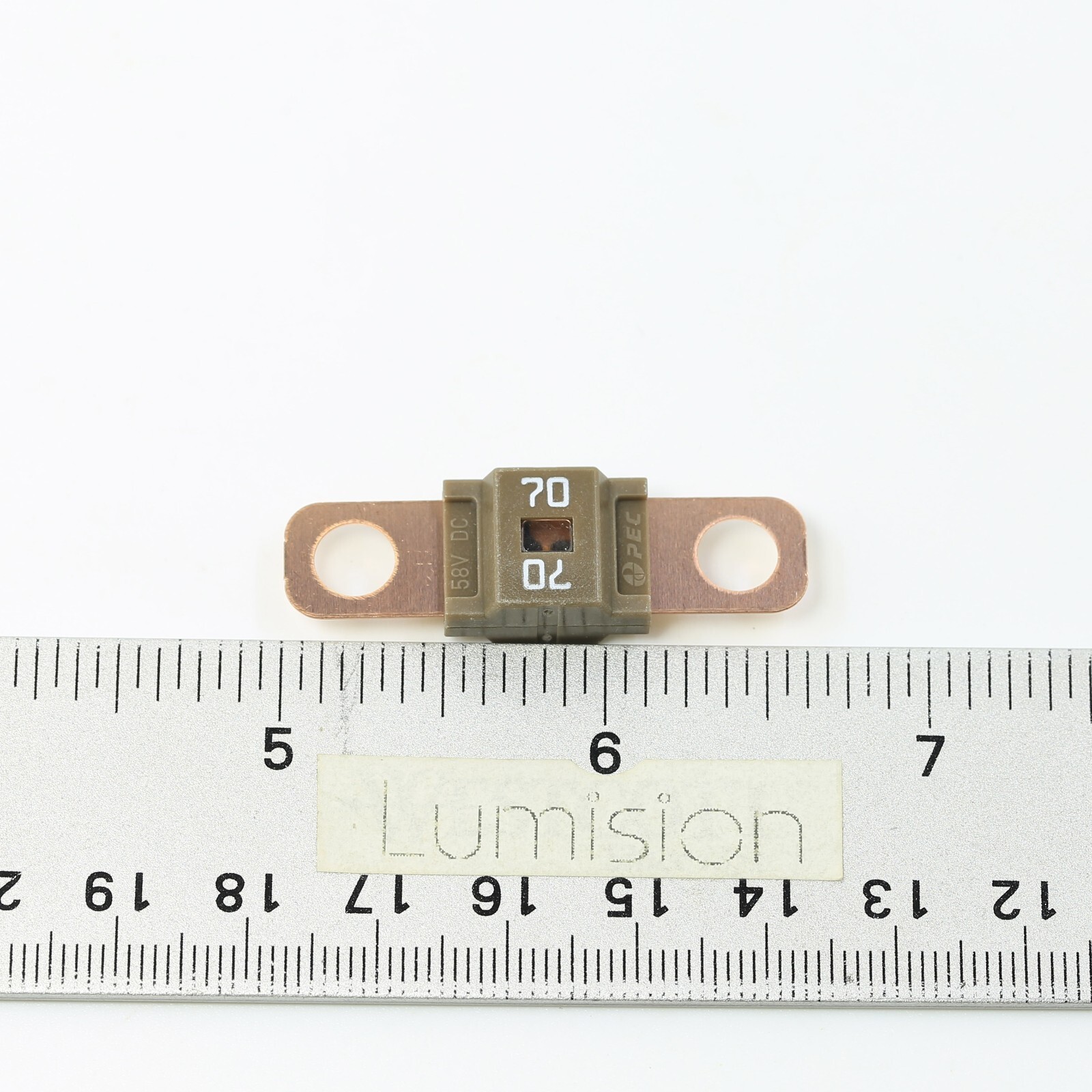 Premium 58V DC ANS MIDI Fuse 70A midifuse 70 amp 58VDC 6mm Bolt On – Brown