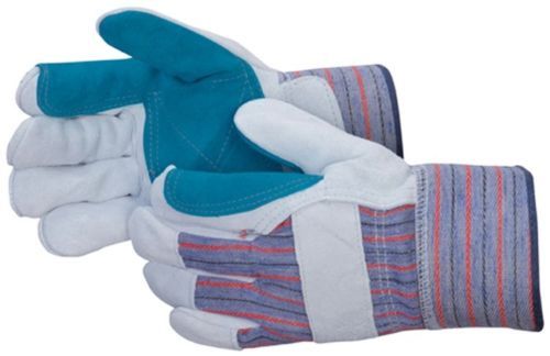 144 PAIR DOUBLE PALM SPLIT LEATHER PALM WORK GLOVES MEN’S XL BRAND NEW