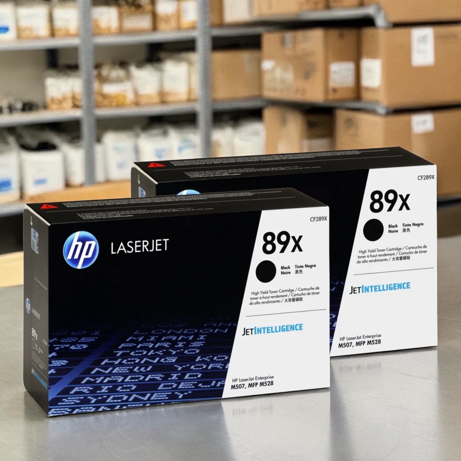 2 Pack HP 89X CF289X Black High Yield Toner Cartridge New Sealed Box