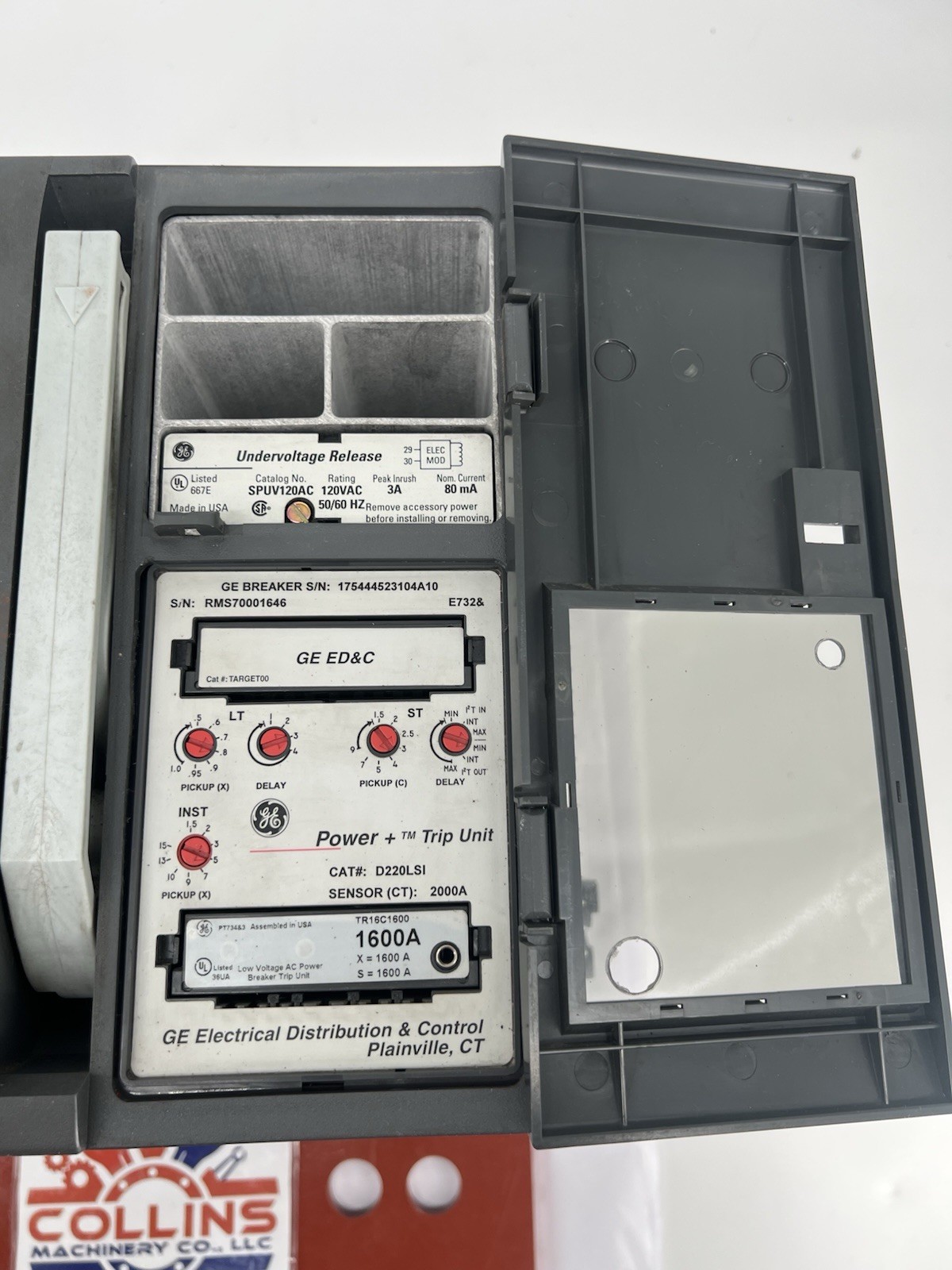 GE SHF20D220 Hi-Break Circuit Breaker, 2000A, 600V, 3P, 3Ø w/ SPUV120AC