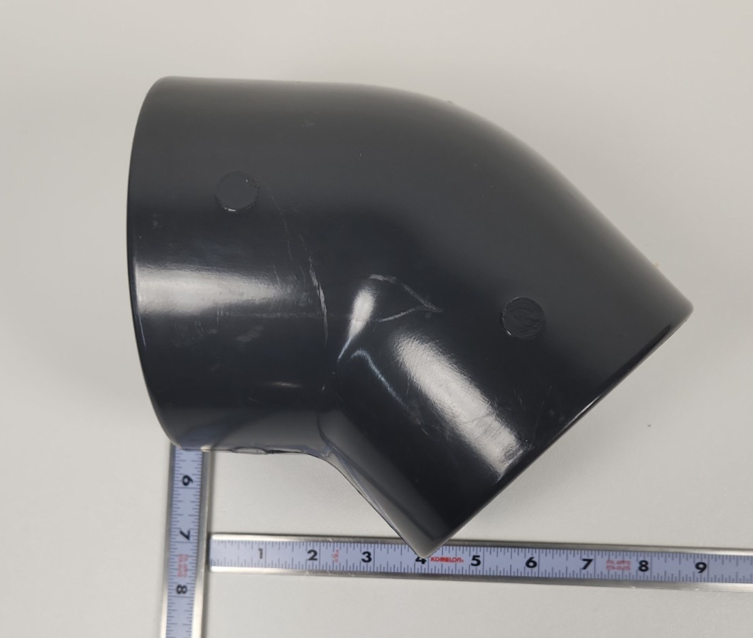 Spears 817-040 Schedule 80 PVC 45 Degree Elbow 4″ Gray Slip Socket x Socket NOS