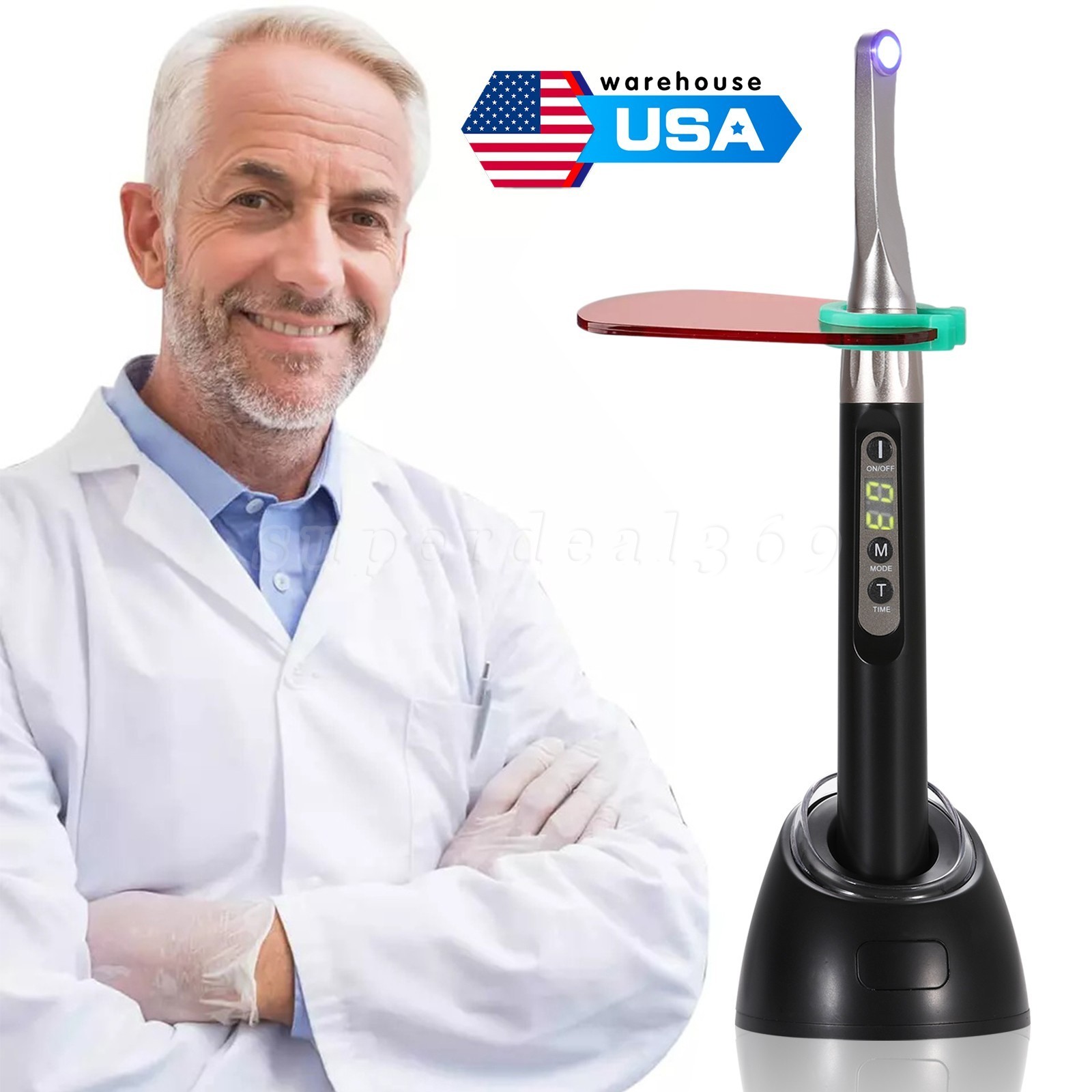 5PCS USA SEASKY Dental Low/Slow Speed Handpiece Contra Angle Latch 1:1 E-Type YP