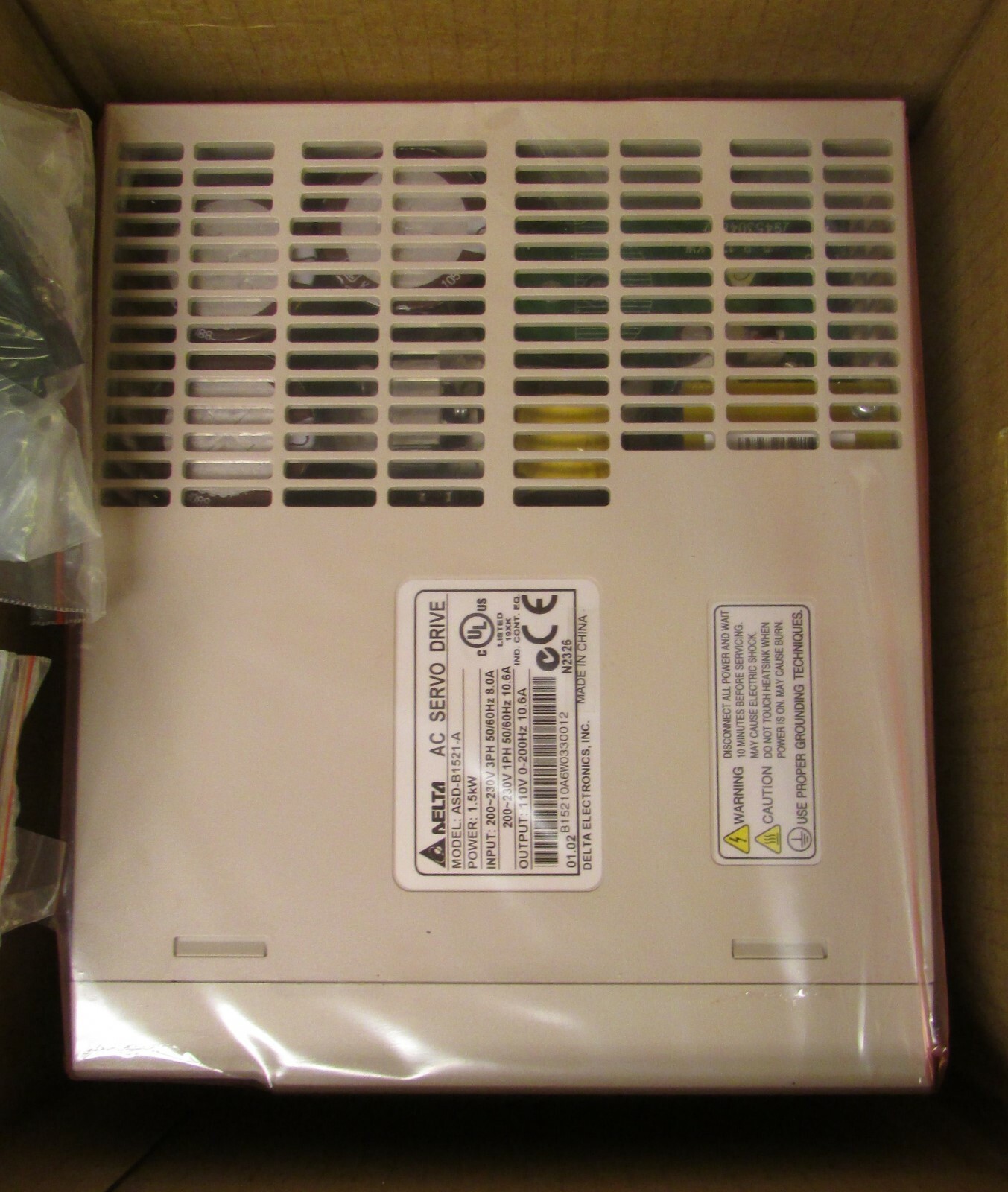 DELTA ASD B1521 A 1.5KW 200-230V AC Servo Drive 110V Output
