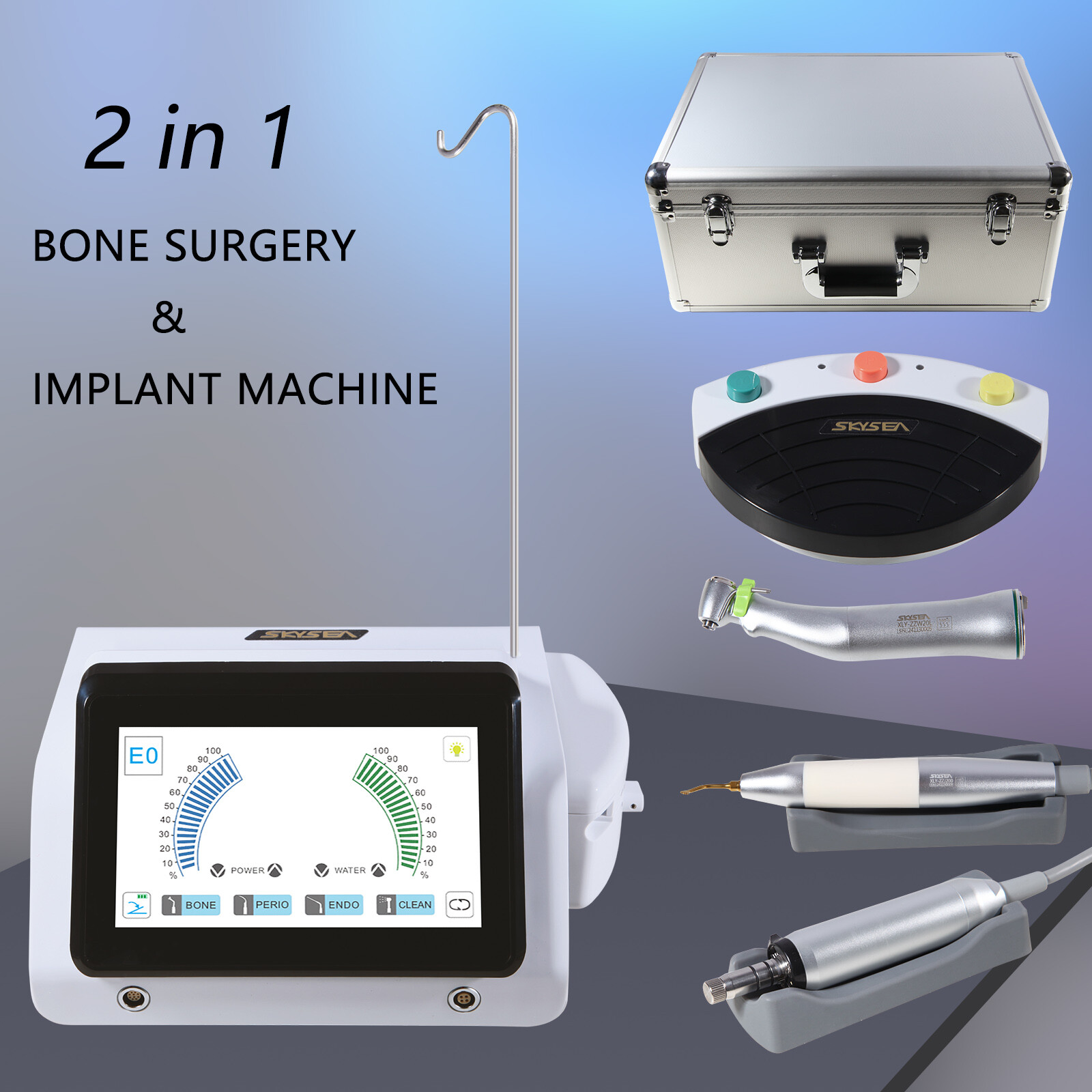 USA Dental Piezo Bone Surgery & Implant Motor 2 IN 1 Bone Cutter Touch Screen