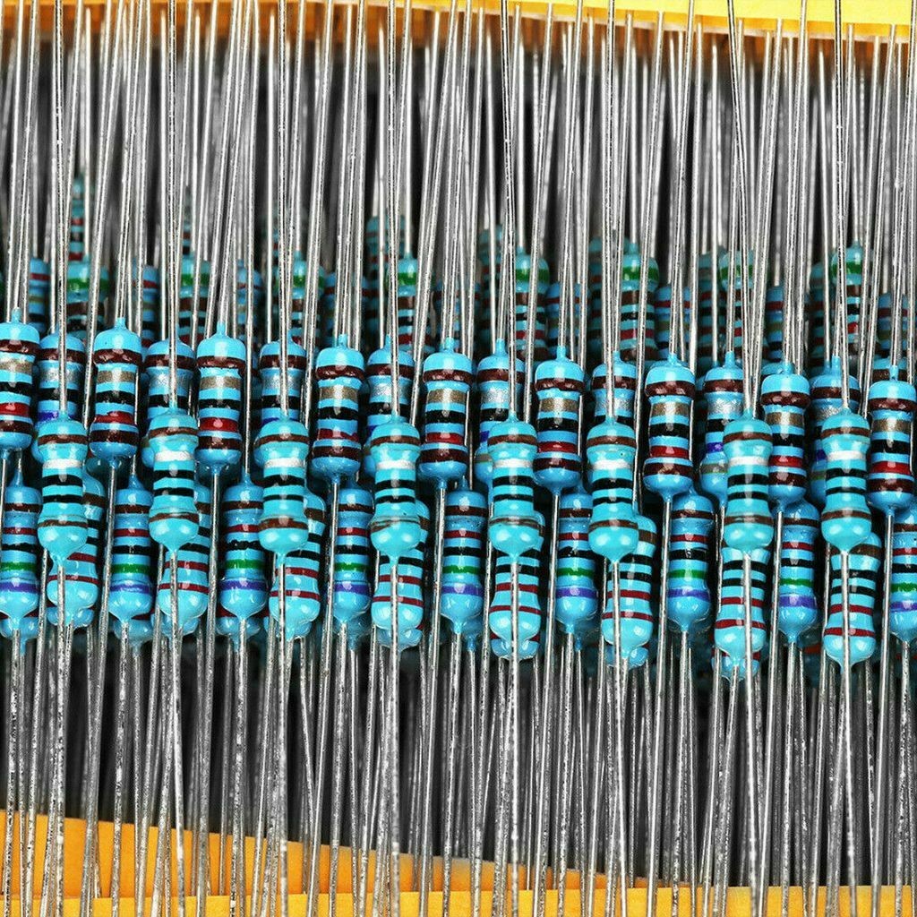 600pcs 30 Values 1/4W Metal Film Resistors Resistance Assortment Kit Set 1% USA