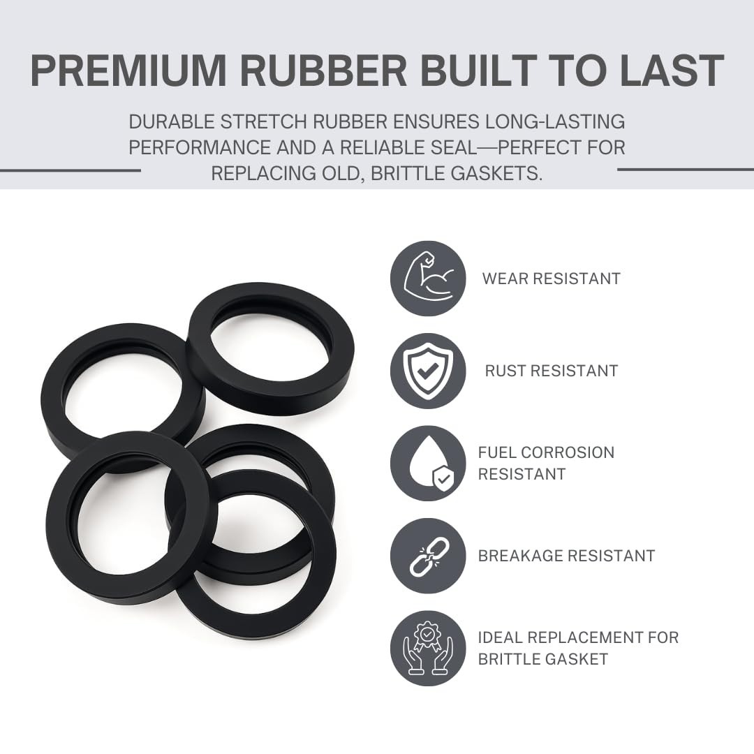 20 New Rubber Gaskets Gas Can Spout Gott Rubbermaid Blitz Wedco Scepter Eagle