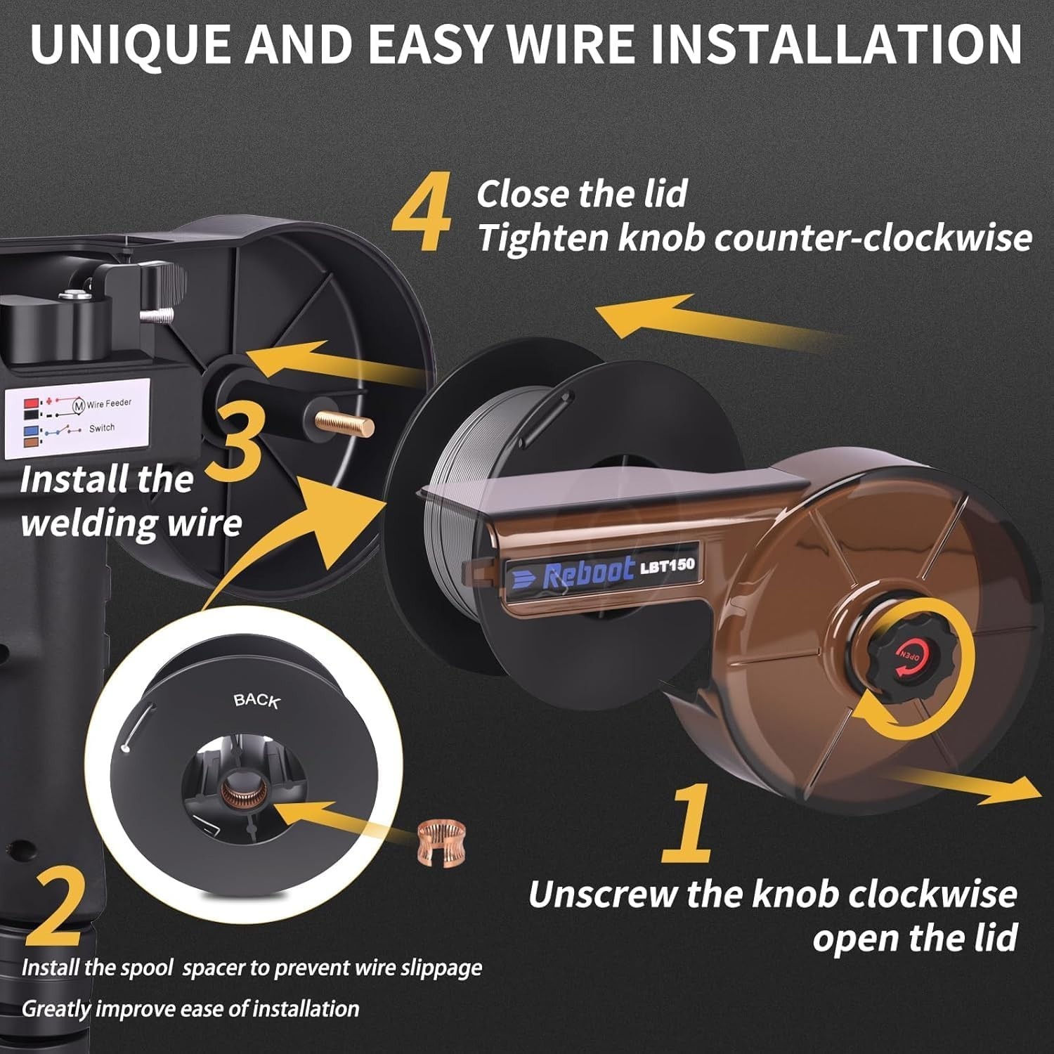 Reboot MIG Welder, 250Amp 6 in 1, 120V/240V Aluminum Multi Process Welding