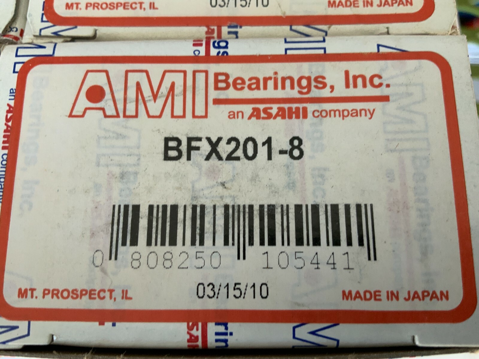 (2) AMI BFX201-8 Flange-Mount Ball Bearing Unit – 2-Bolt Flange, 0.5000 in Bore