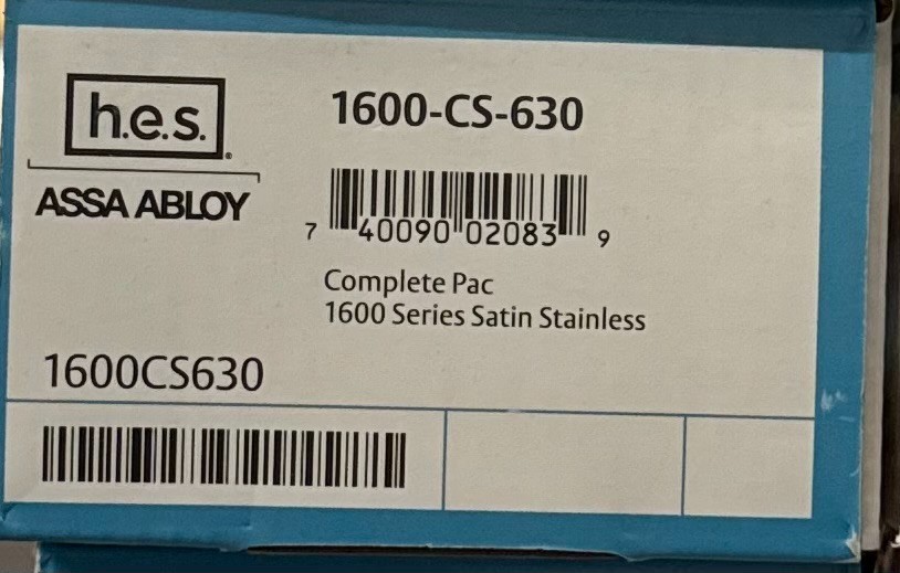 HES 1600-CS-630 1600 Series Electric Strike, Complete PAC