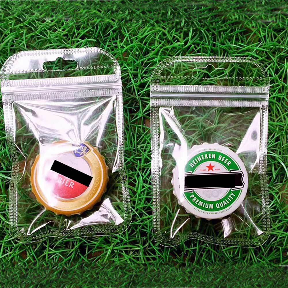 200 Clear Reclosable Plastic Poly Bags Zip Seal with Hang Hole 2.36 MIL
