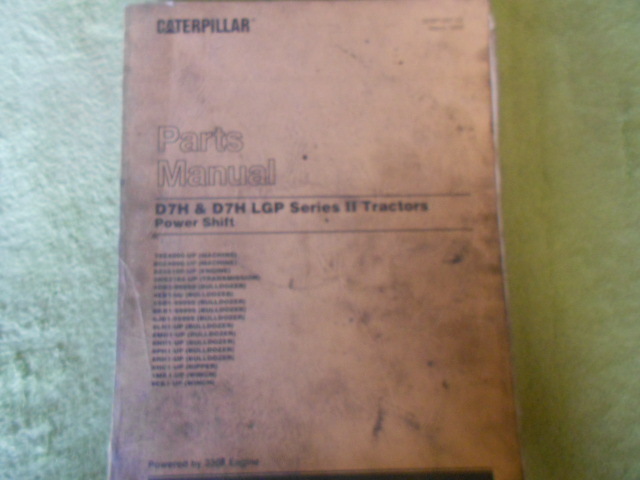 Caterpillar D7H & D7H LGP Series II Parts Manual Book Cat Service 79Z 80Z