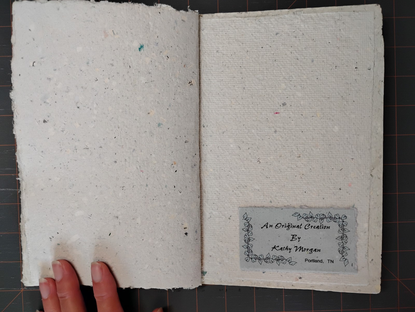 Handmade Paper With Handmade Cover Blank Book For Journaling, Photos, Scrapping